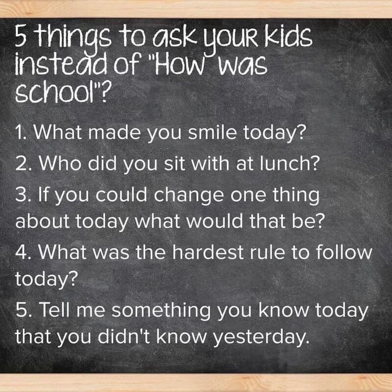 5 things to ask your kids about school