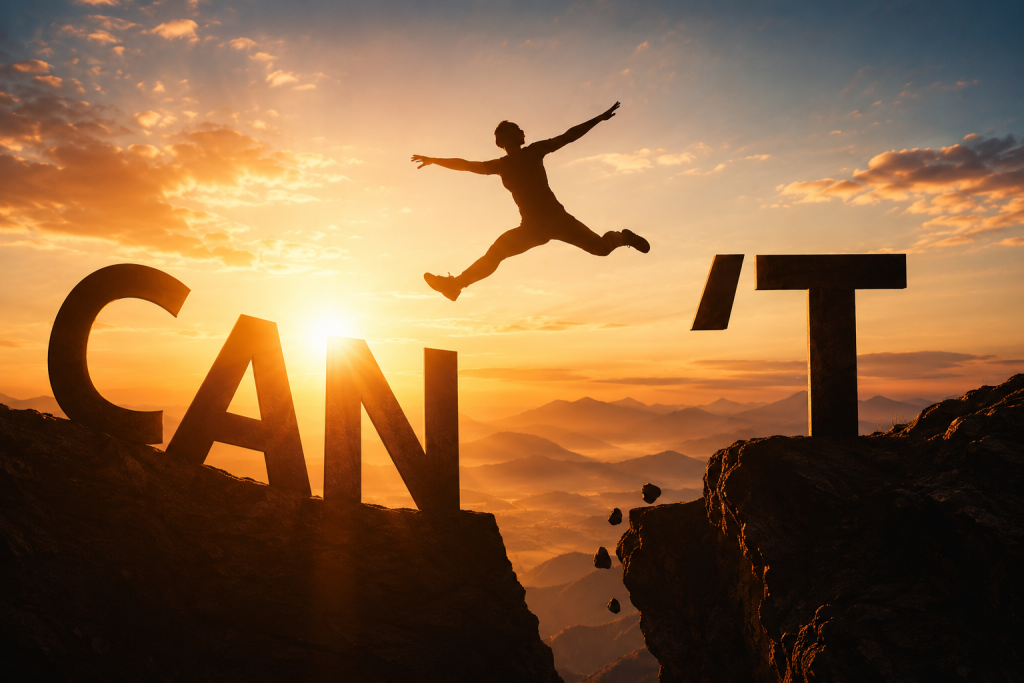 Jump from can’t to can